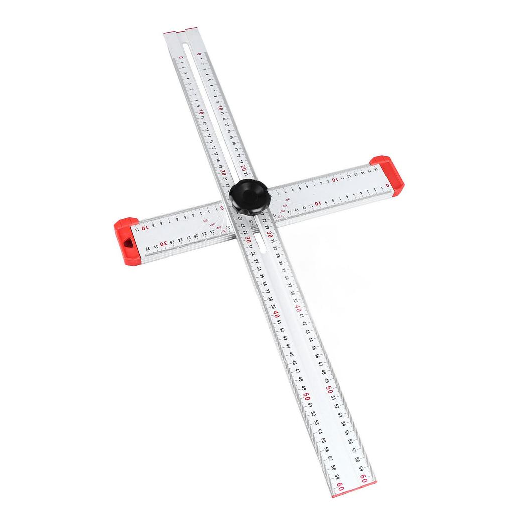Регулируемый Т-образный угольник 600 мм 2 в 1 Регулируемый угловой угольник Т-образная разметочная линейка для деревообработки