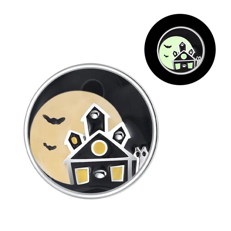 Halloween Copper Luminous Pumpkin Gift Ghost Skull Chameleon Charms Fit Original Bracelets Diy Jewelry Accessories