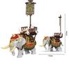 Animals Figures Zoo Elephant Model Assemble Building Blocks Kits Toys For Children Wild Animal Kids Gifts