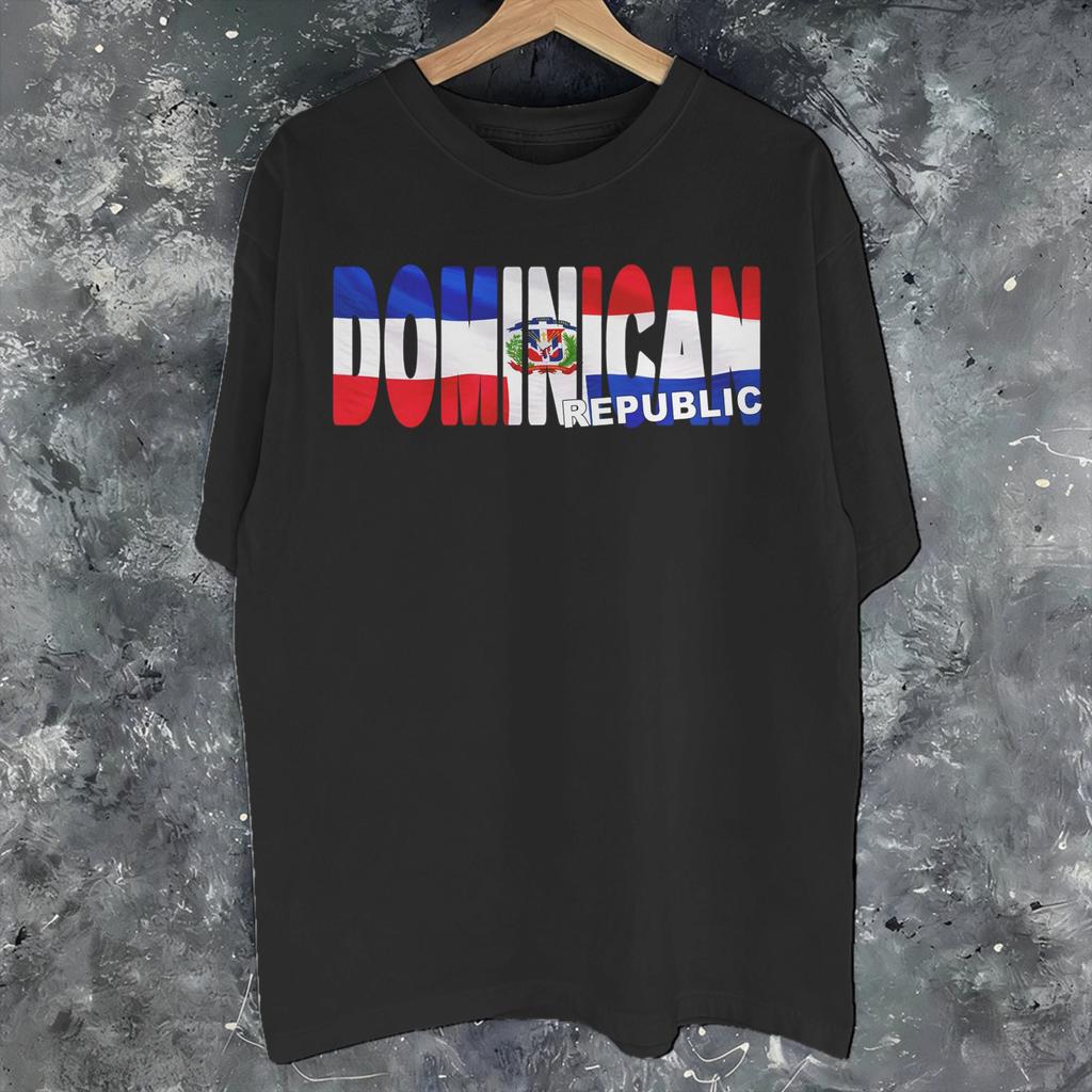 Unisex Women Graphic Print Dominican Republic Tee T Shirt Pure Cotton Tshirts Clothes