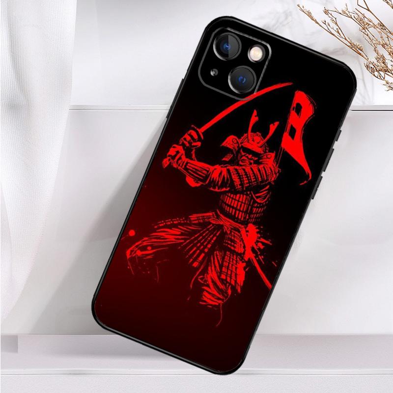 Samurai Mask Demon Case For iPhone 14 13 12 11 16 15 Pro Max Mini Cover X XR XS 8 7 14 16 15 Plus Accessories