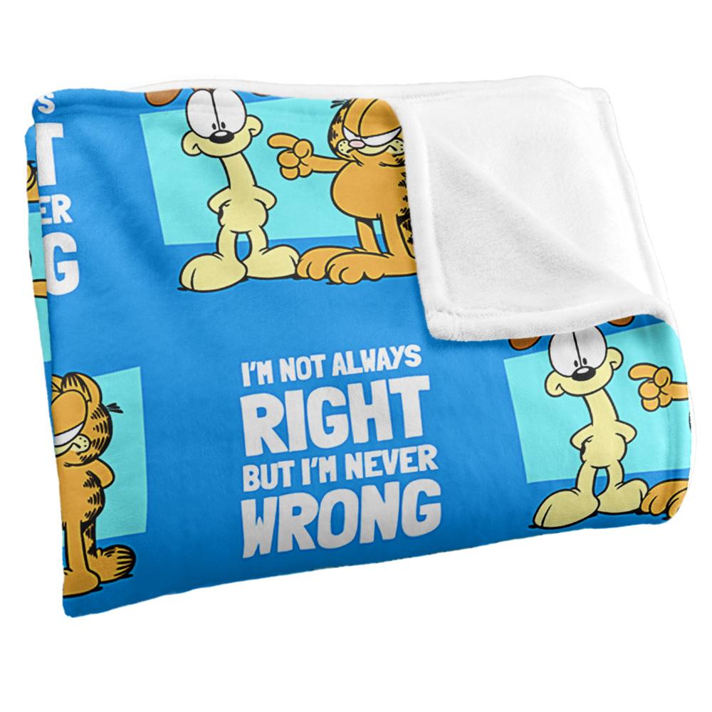 Garfield Not Always Right Silky Supersoft Blanket