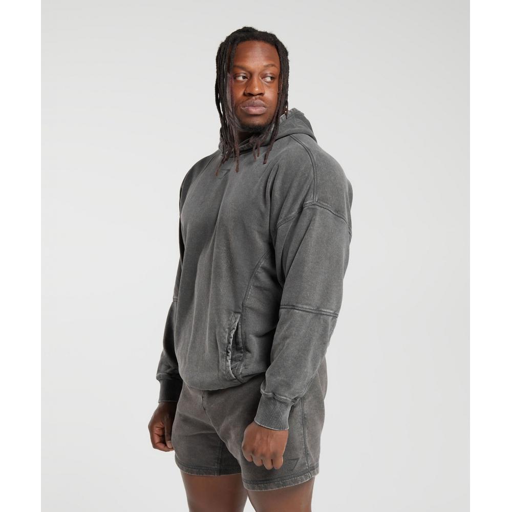 Gymshark Толстовка Heritage Washed Onyx Grey A4a7j Gb8n