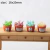 1:12 Dollhouse Miniature Mini Potted Plant Dollhouse  Fairy Garden Miniature Flower Plant Diy Dollhouse Accessories