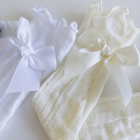 Yousheng, 2 шт., носки для девочек, волнистые кружевные носки с полой сеткой, милые, хорошая воздухопроницаемость, удобная повседневная одежда, дизайн с бантом из спандекса, японские носки JK, поставка для вечеринок