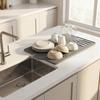 Non-Slip Kitchen Sink Mat Heat Resistant Kitchen Sink Storage Mat Sink Drain Pad  Kitchen