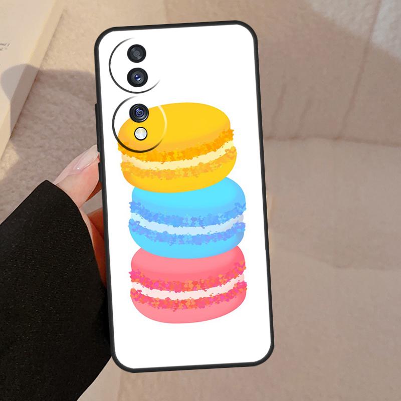 Dessert ice Cream Macaron Food For Honor Magic 7 Pro 5 6 V5 Case For Honor 200 400 50 70 90 Lite X8a X8b X9a X9b X9c Cover
