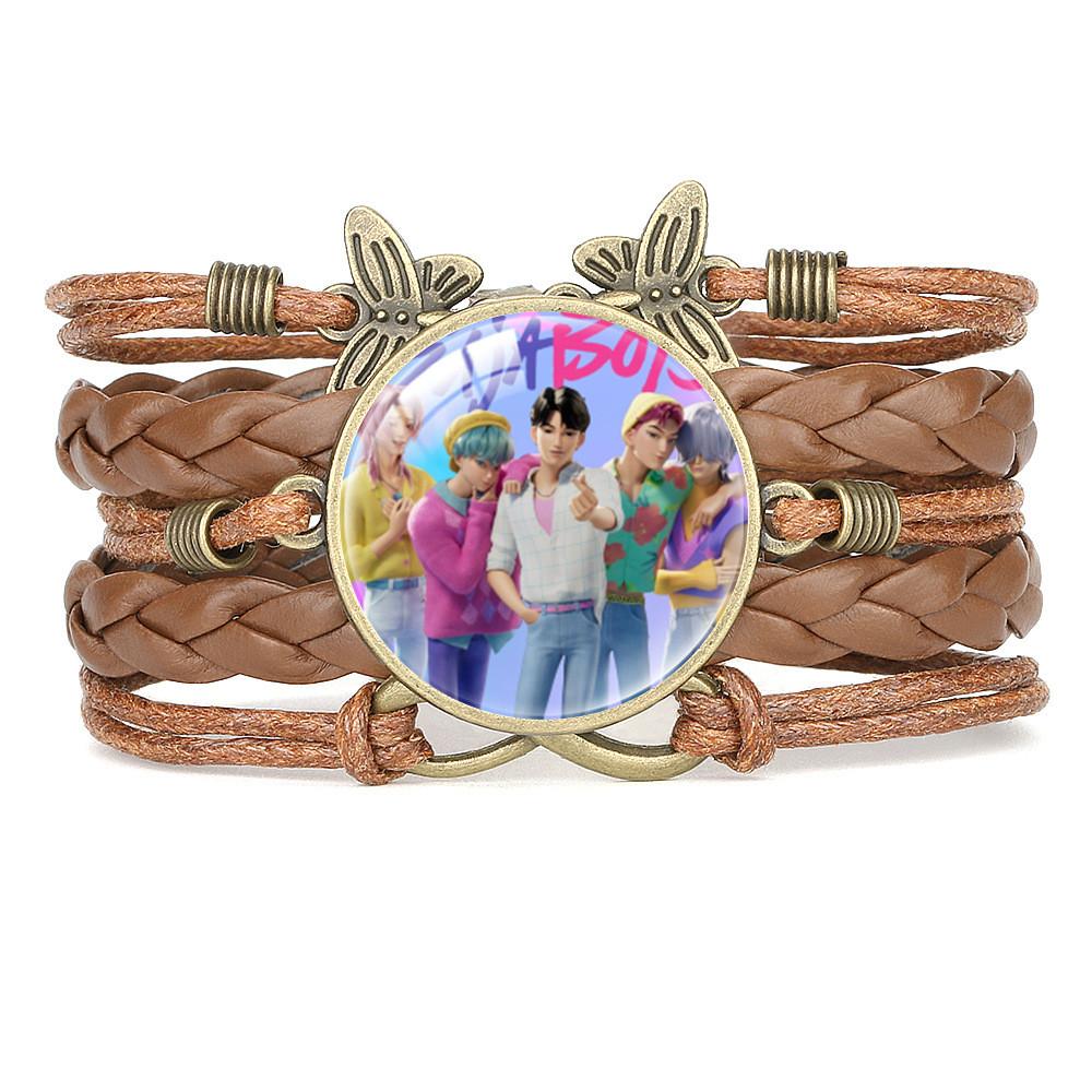 Мода Креативный Браслет Руми Зои Мира Винтажный Кожаный Браслет