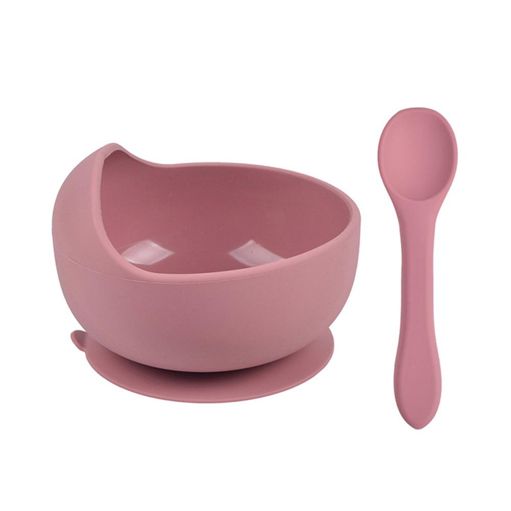 2 шт. силиконовая миска пищевая силиконовая присоска детская миска кухонная миска для кормления ребенка набор противоскользящая детская посуда не содержит бисфенол-А
