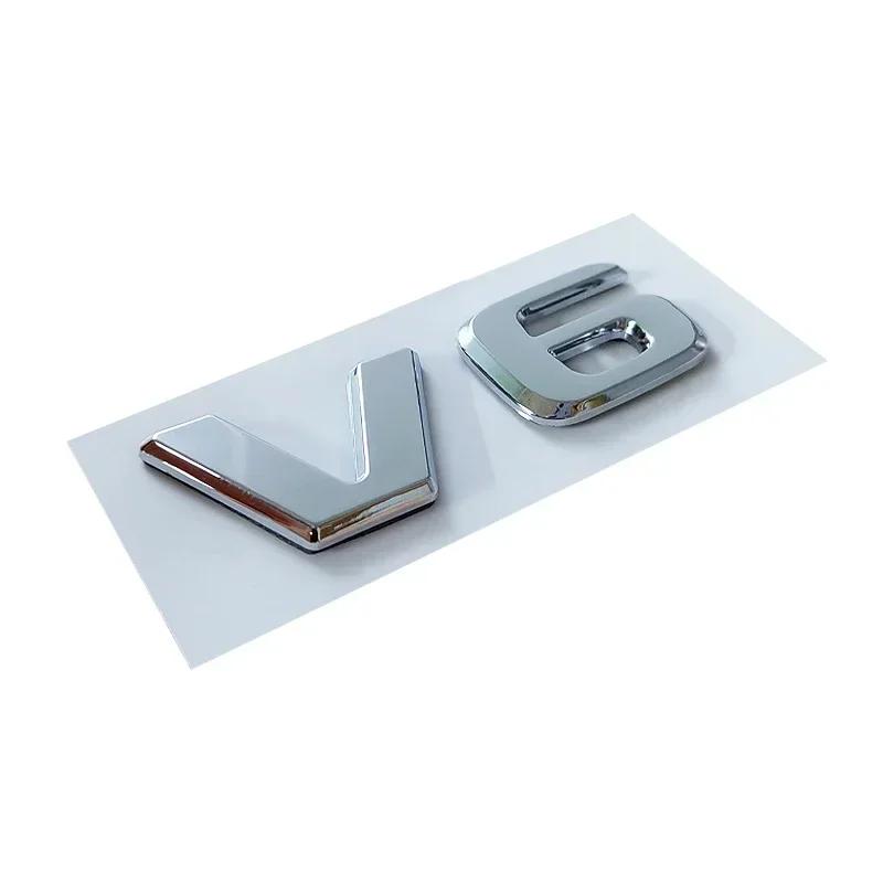 3D ABS Chrome Black Car Trunk Letters For Mercedes Benz Logo Emblem Sticker W204 C280 ML SLK 320 Viano Vito V6 Auto Accessories
