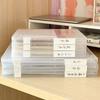 Trendy Unisex Portable Plastic Box File Management Document Case Clear Plastic Document Box Slim Document Case Office Desktop Document Box