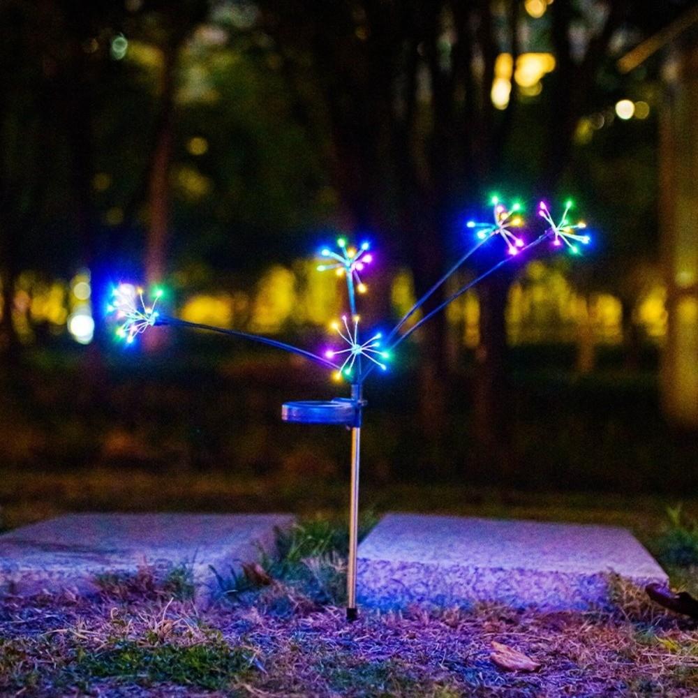 2 Modes Switching LED Floral Firework 6/810 Heads Landscape Lighting Solar Lawn Lamp Party