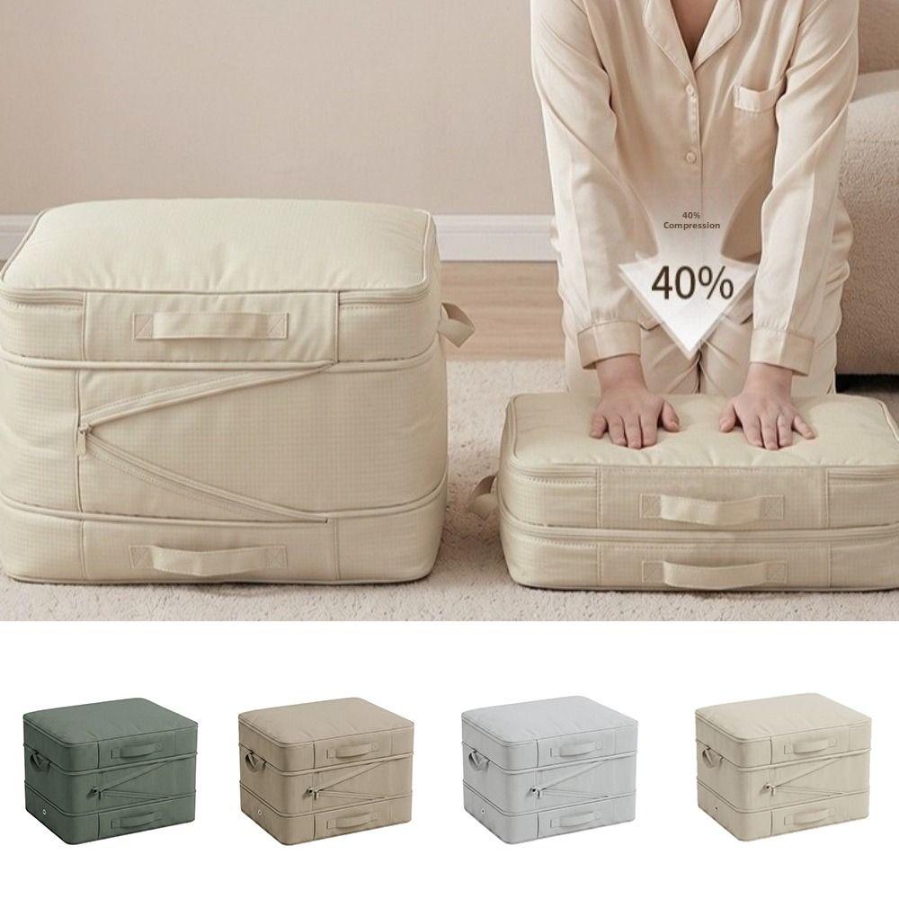 Foldable And Expandable Compression Clothes Storage Bag Quilt Moving Bag for Blankets Comforters