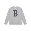 New MLB MONOGRAM Collection Boston Red Sox 24FW Crew Neck Sweatshirt Unisex Light Gray 3AMTM0444-43MGS