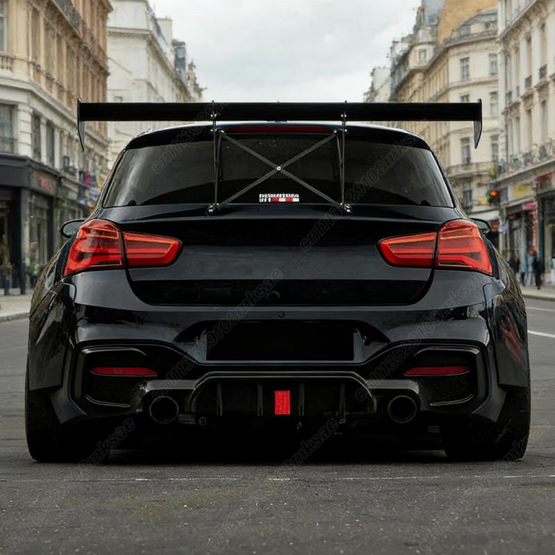 For BMW 1 series F20 F21 M Sport 2015 2016 2017 2018 2019 Lci Car Rear Bumper Spoiler Lip Diffuser Decoration Accessories Kit