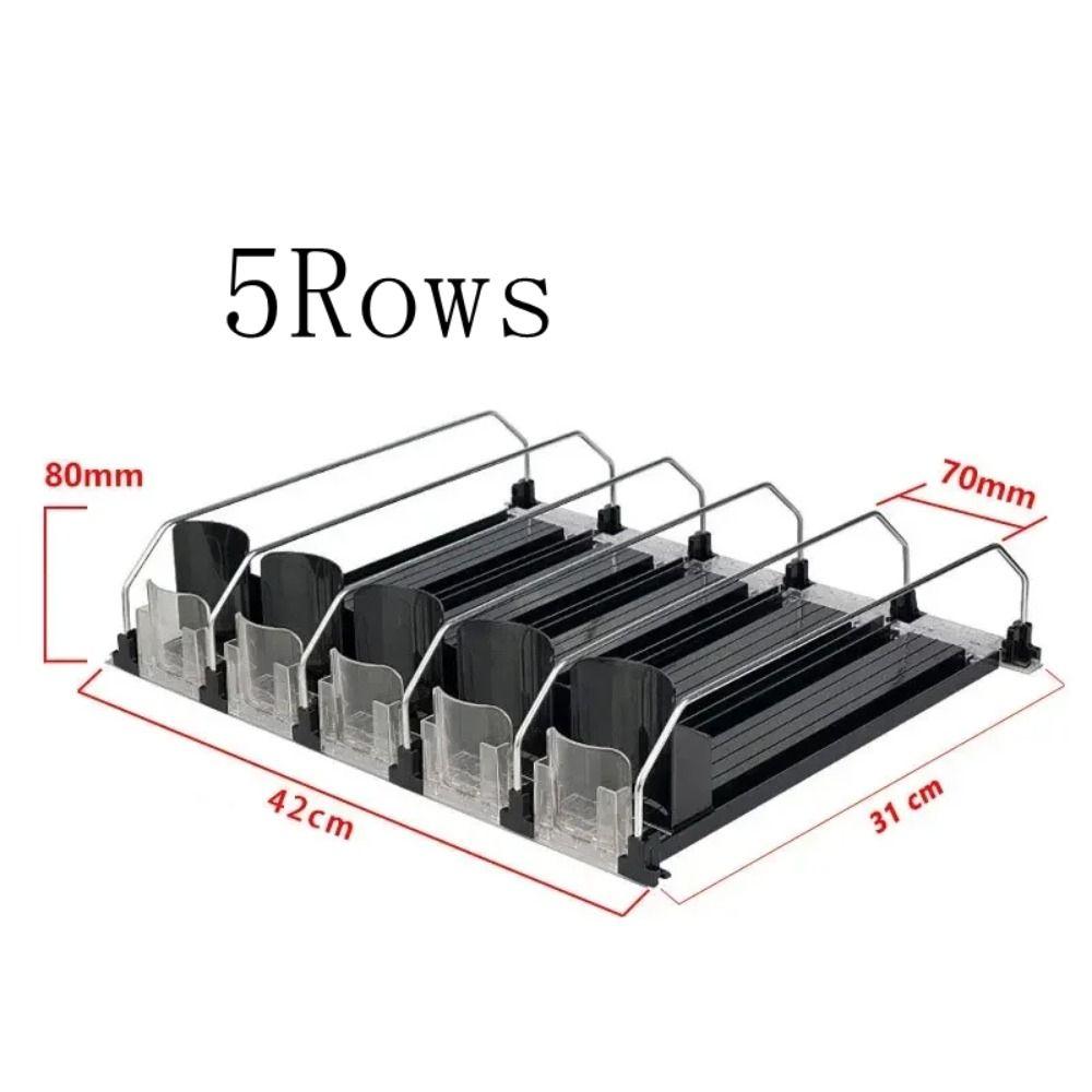 Spring Push Can Organizer Self-Pushing Beverage Pusher Shelf Storage Shelf Can Shelf Pusher Water