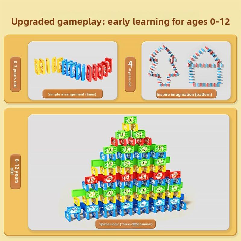 Игрушка "Домино Поезд", Образовательная игрушка-конструктор, Автоматический раздатчик карт, Детская игрушка