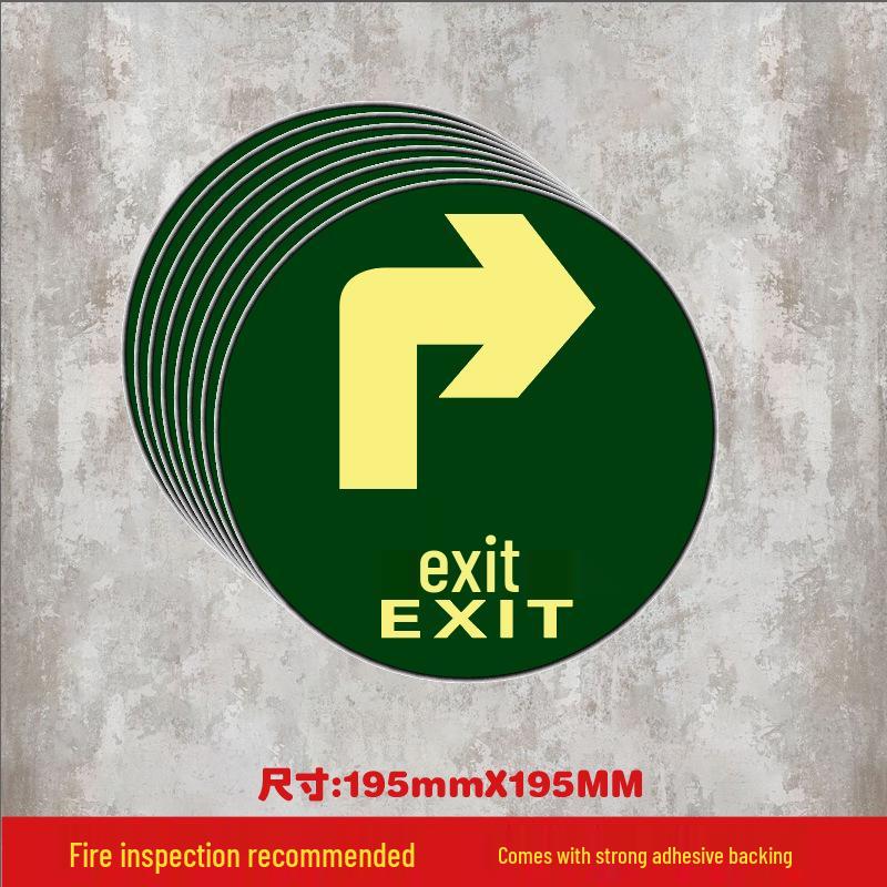 Luminous Self-Adhesive Floor Sticker for Fire Exit and Evacuation Pathway