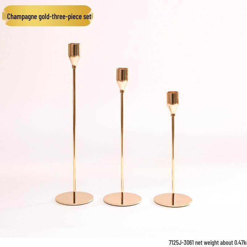 Винтажный французский подсвечник-украшение – Романтический европейский держатель для свечей для декора стола и фотосессий