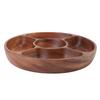 Nuts Storage Platter Tray Wooden Serving Tray Dessert Fruit Veggie Food Serve Plate for Party