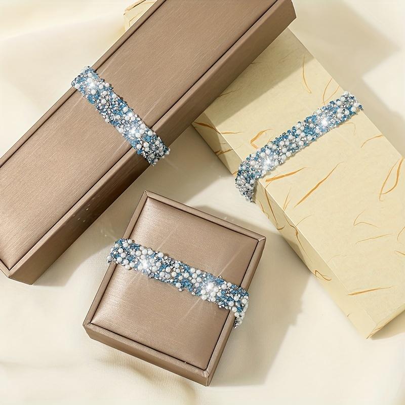 Versatile Multi-Color Rhinestone Ribbon - 1 Yard, Easy Stick & Cut for DIY Fashion, Gifts, and Decorations