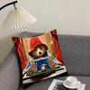 PPaddingtonS Bear Movie Cushion Cover Pillowcase Ultra Soft Skin Friendly Fabric Cloud Like Comfort Concealed Zipper