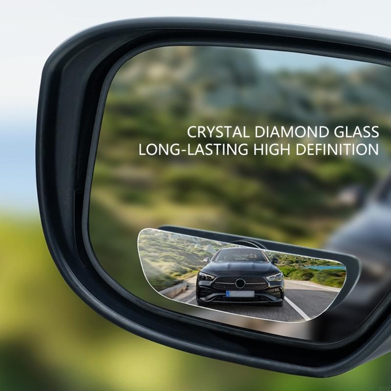 2025 Новое безрамочное зеркало заднего вида с вращением на 360 градусов, быстрое крепление, зеркала для слепых зон