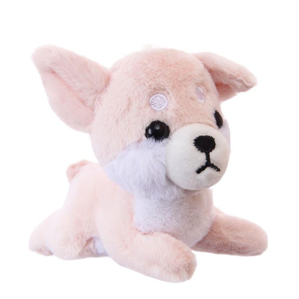 Bag Charm Puppy Plush Keychain Stuffed Animal Dog Plush Doll Birthday Present Dog Pendant  Backpack
