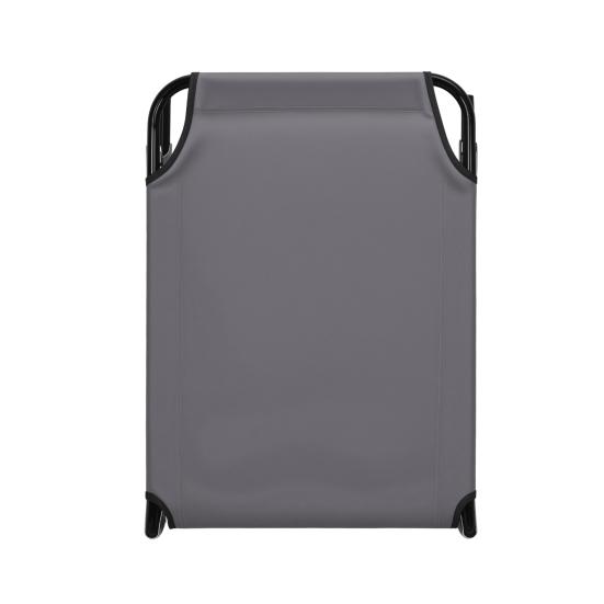 Foldable Camping Cot for Adults, Reclining Lounge Chair with Face Hole, 4 Height Adjustable, Removable Pillow