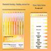 Blue Fruit Morandi Planner Pens Set: 240 Multicolored, Large Capacity, Includes Purple and Skin Tones.