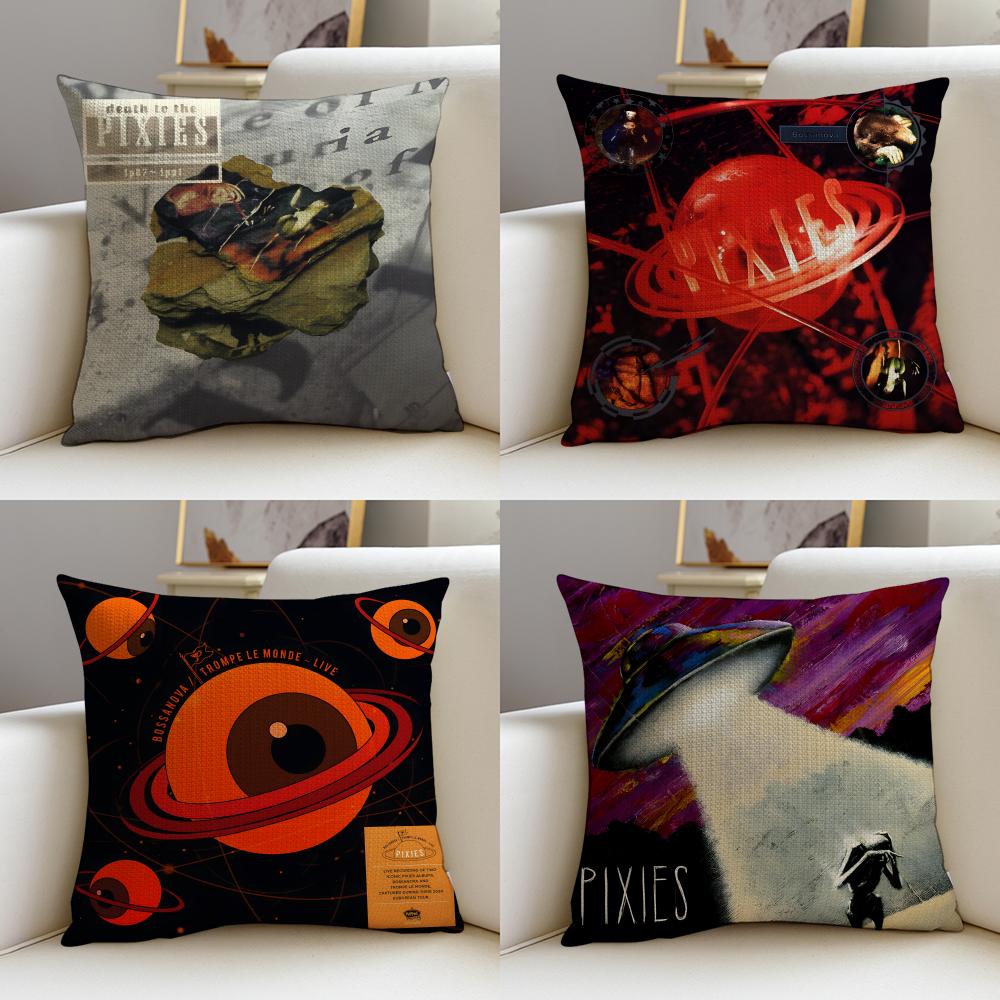 Legendary PPixiesS Cushion Cover Breathable and skinfriendly linen pillowcase square removable and washable cushion