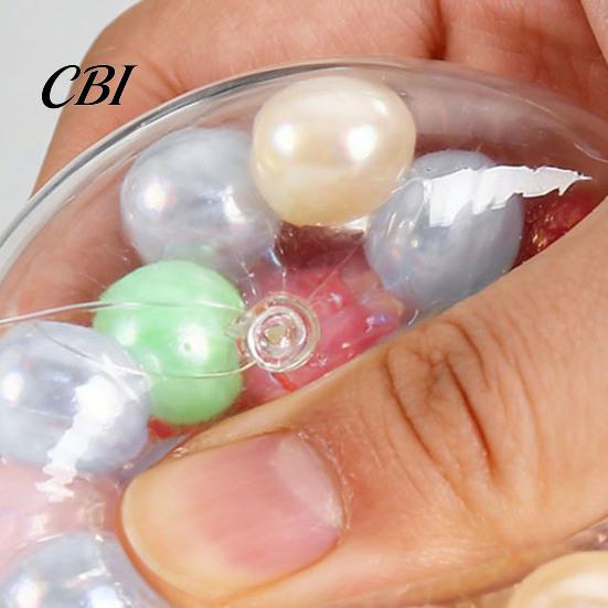 Non-toxic Sensory Toy Beads Pinch Ball, Highly Elastic Soft TPR Stress Portable Ball Relief Toy, Decompression Squeeze for Kids Adults Mini Fidget