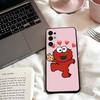 Cartoon S-Sesame S-Street Cookie Phone Case For Samsung S25,S24,S21,S22,S23,S30,Ultra,S20,Plus,Fe,Soft Silicone Black Cover