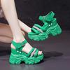 Fashion Sandals Women Platform Shoes 2024 Summer Open Height Increasing 10Cm High Heel Ladies Sandal Wedges Chunky Shoes Sandalias Mujer