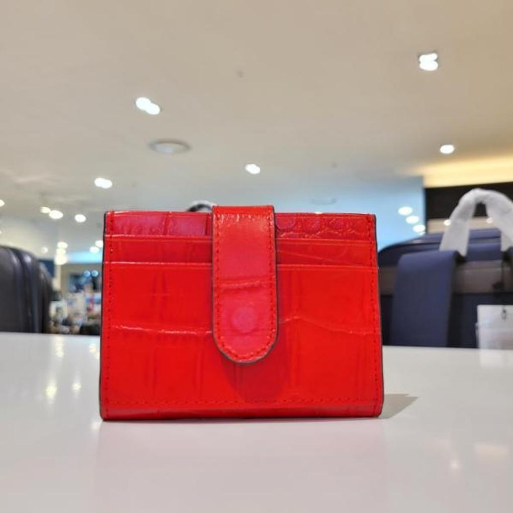 Marie Claire 16-slot, ultra-slim natural leather casual card holder wallet