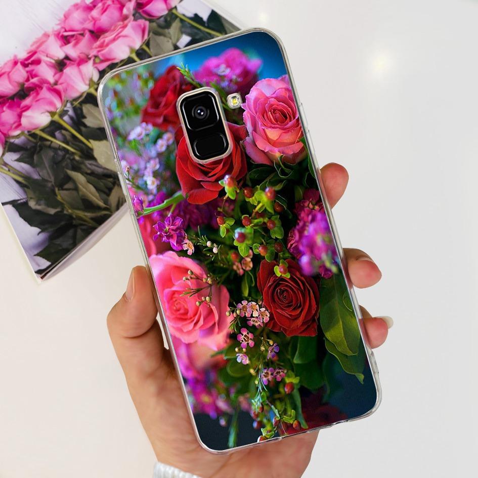 For Samsung A8 2018 Case A8 Plus Cover SM-A530F SM-A730F Fundas Fashion Butterfly Marble Soft Bumper For Samsung A8+ 2018 Hoesje
