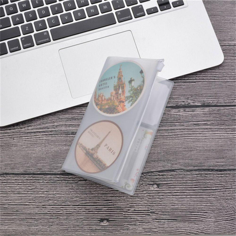 Стандартная сумка для хранения блокнота, органайзер для журнала, держатель для карт, ПВХ сумка на молнии, сумка на молнии для блокнота