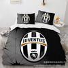 Size 3D Printed Football Club Standard Bedding Three-Piece Quilt Cover Pillowcase