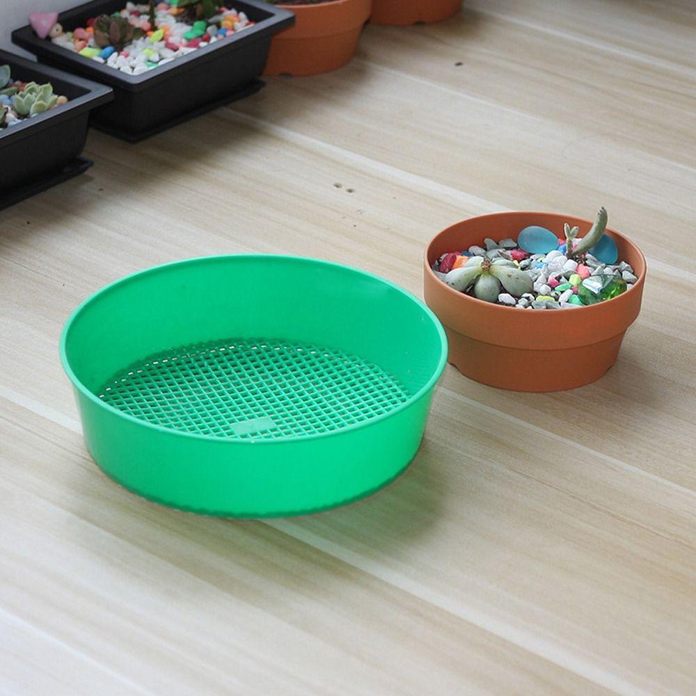 Plastic Soil Sieve Green Rock Sifter Gardening Tool Garden Sieve  Home Planting