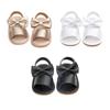 Baby Girl Cute PU Sandals Soft Sole Anti-slip Bow-knot Crib Shoes First Walkers Walking Shoes