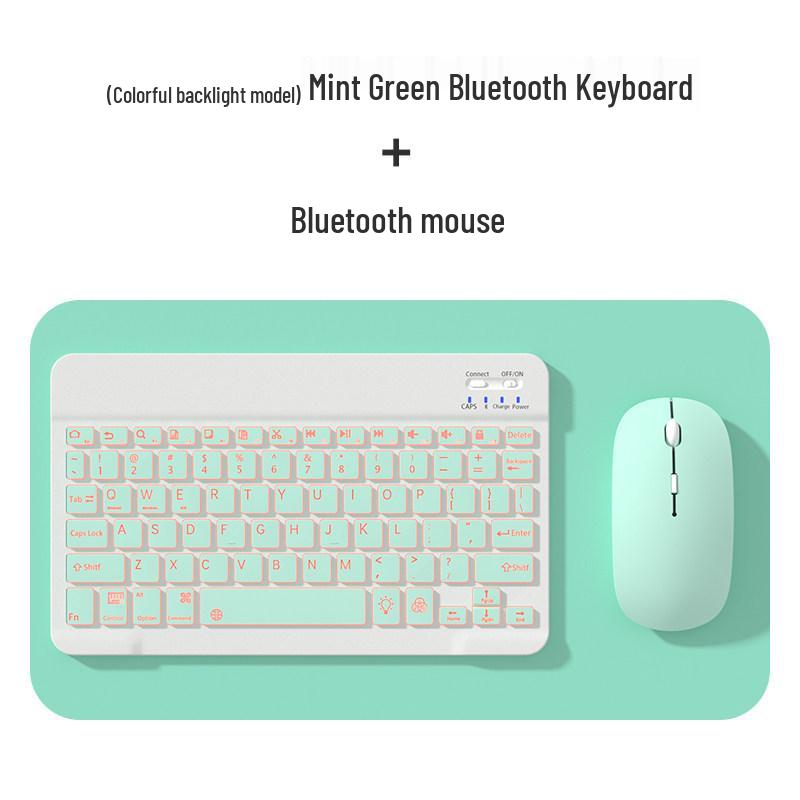 Универсальная беспроводная Bluetooth-клавиатура и мышь для планшетов, телефонов и iPad