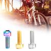 RISK 2PCS Titanium Bolts for Bike Thumb Shifter Fixed Screws Hexagon Ti Fastener MTB Bicycle Parts