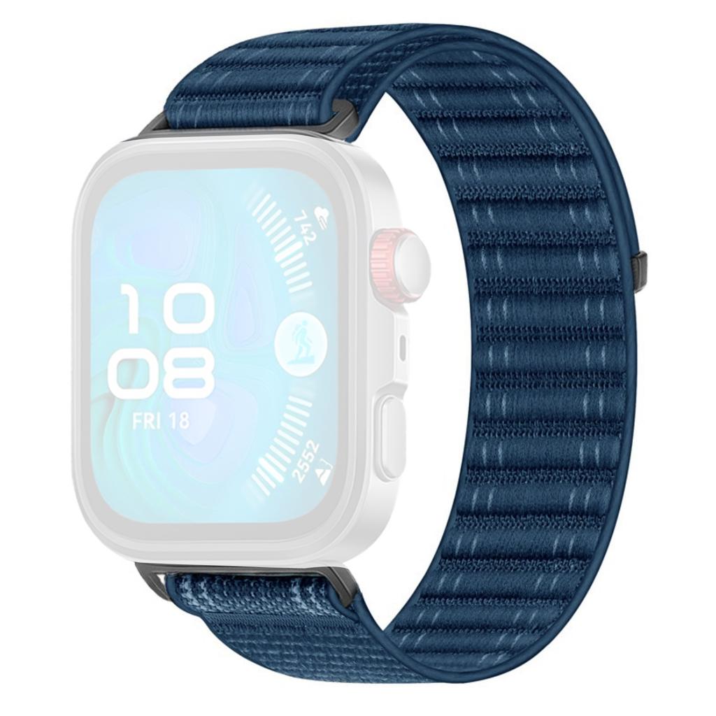 Плетеный нейлоновый ремешок для часов Huawei Watch Fit 4 Pro/Fit 4/Fit 3, дышащий, с застежкой-липучкой, сменный ремешок