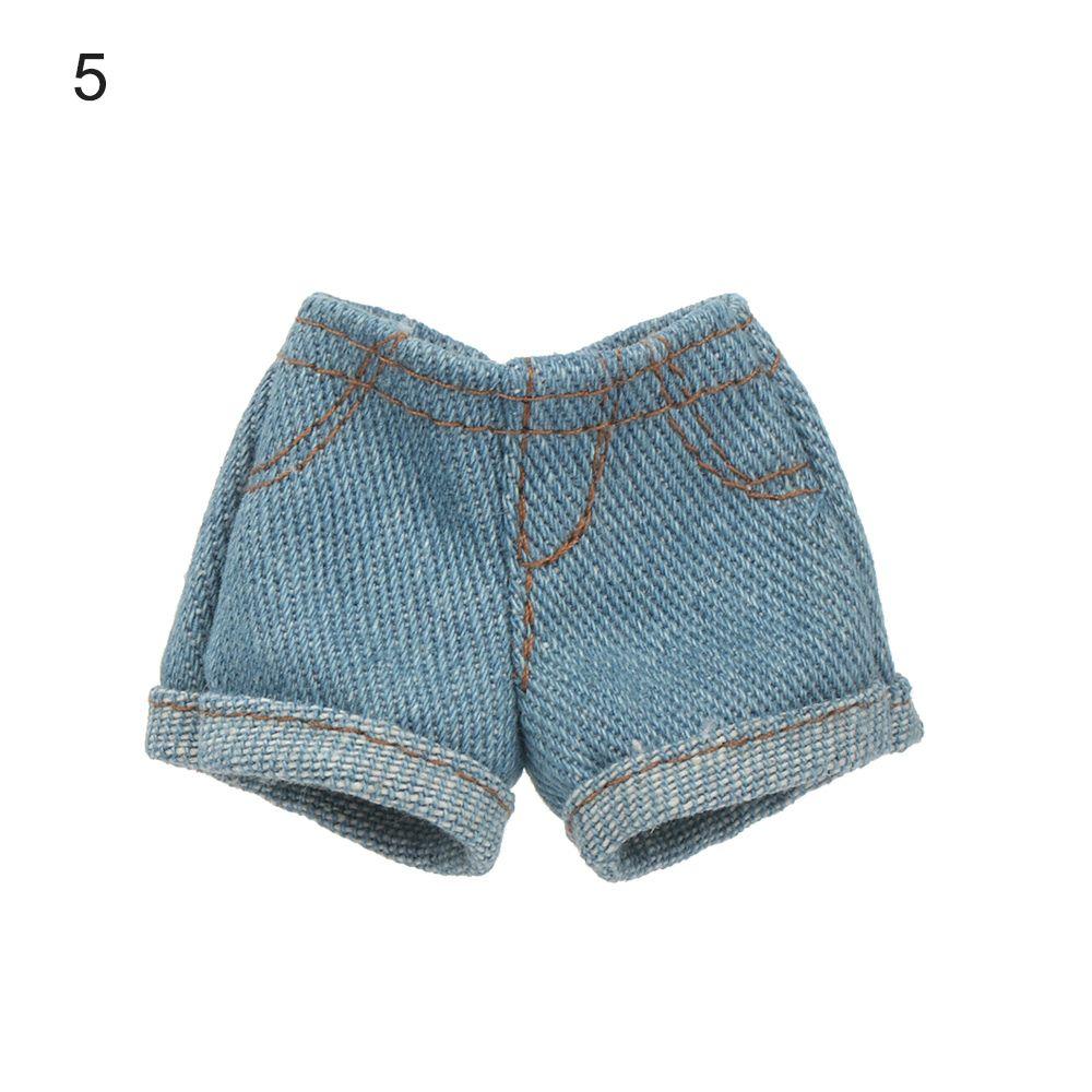 11.5" 1/6 BJD Dolls Floral Jeans Leather Pants Shorts Dolls Trousers Clothes Accessories