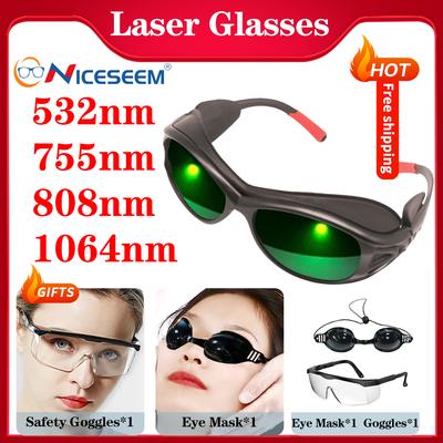 Лазерные линзы Все длины волн 200-2000 нм Удаление волос Радиационная защита Очки Защитные окуляры Промышленная безопасность IR IPL