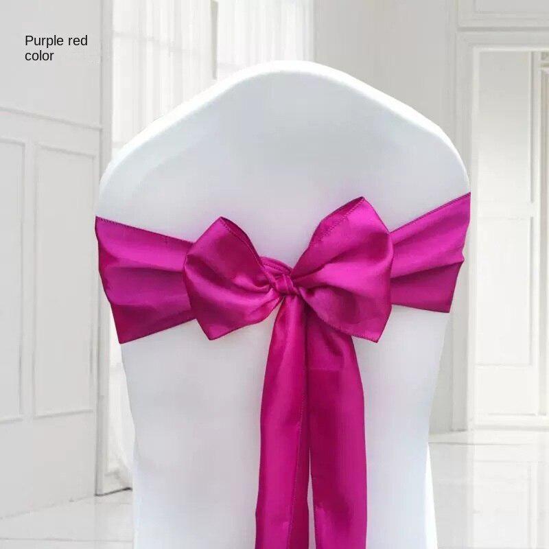 Складной стул, ленты, ленты для стульев из спандекса, атласные пояса для стула, банты для стула, эластичные пояса для стула для свадебных вечеринок, мероприятий, банкетов, отелей, домашнего кухонного стула