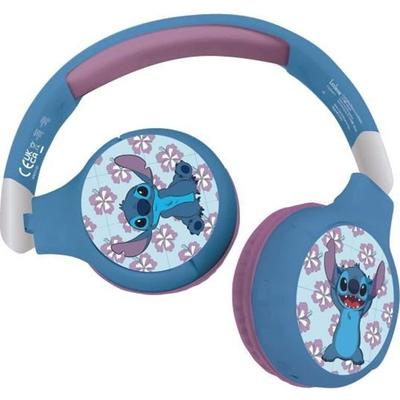 LEXIBOOK - Беспроводные и проводные Bluetooth® наушники 2-в-1 - Складные и регулируемые - Disney Stitch