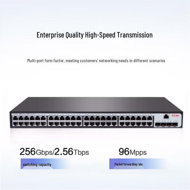 H3C S1850V2-52P-EI 48-Port Gigabit Layer 2 Web Managed Enterprise Switch