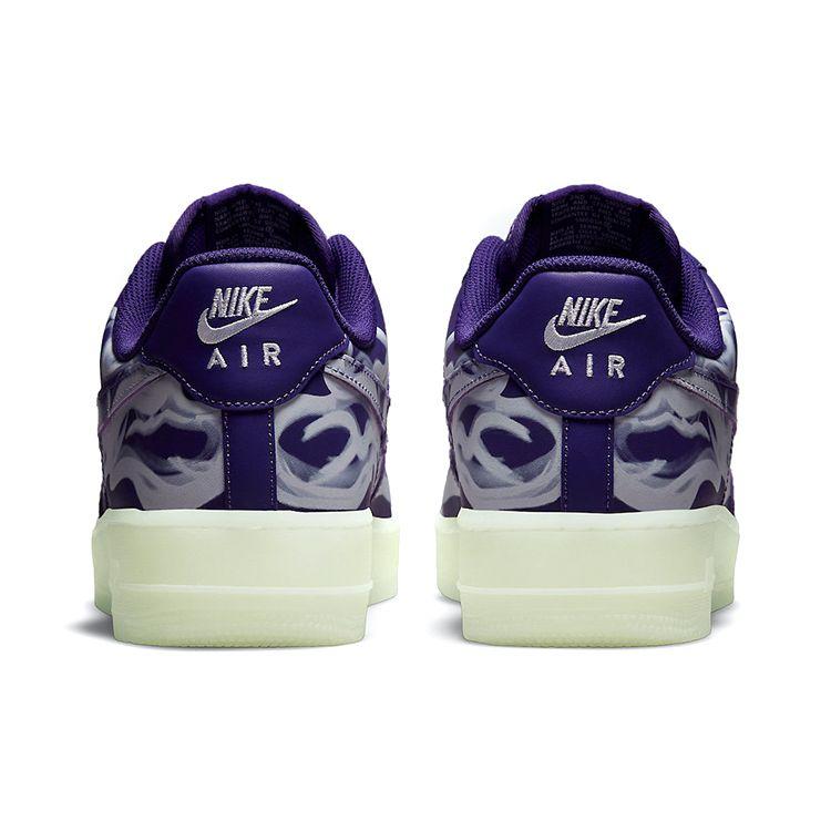 Nike Air Force 1 Low Purple Skeleton Unisex Sneakers Court-Purple White CU8067-500