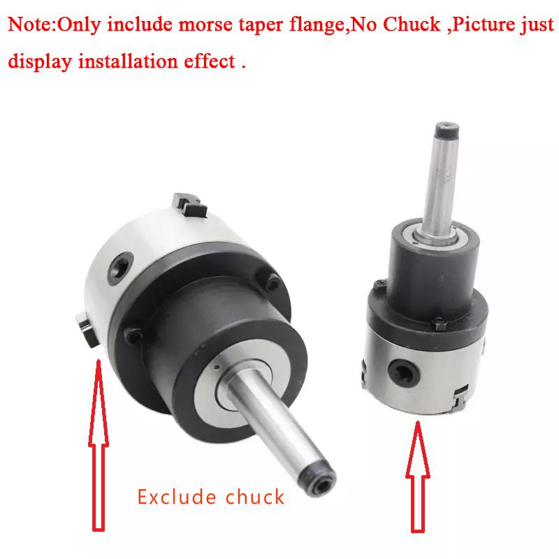 80MM Chuck Flange MT3 MT4 Rotary Type Morse Taper Lathe Chuck Shank Flange 3 Jaw 4 Jaw Chuck Adapter for Precision Machining Tire Chucks 1